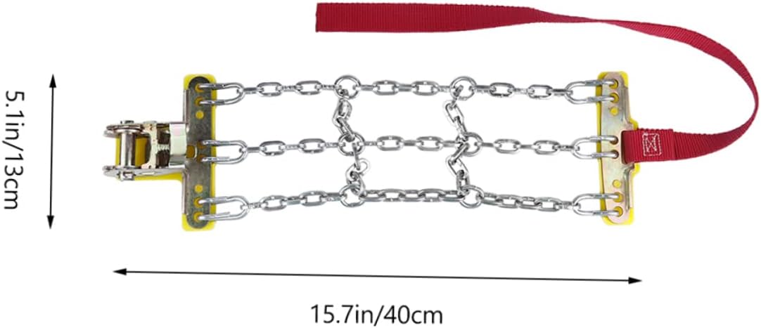 Ciieeo 2pcs Skid Tire Chains for Cars Snow Chains for Emergency Traction Ice and Snow Fit for Suvs and Trucks Enhanced Grip for Safe Driving