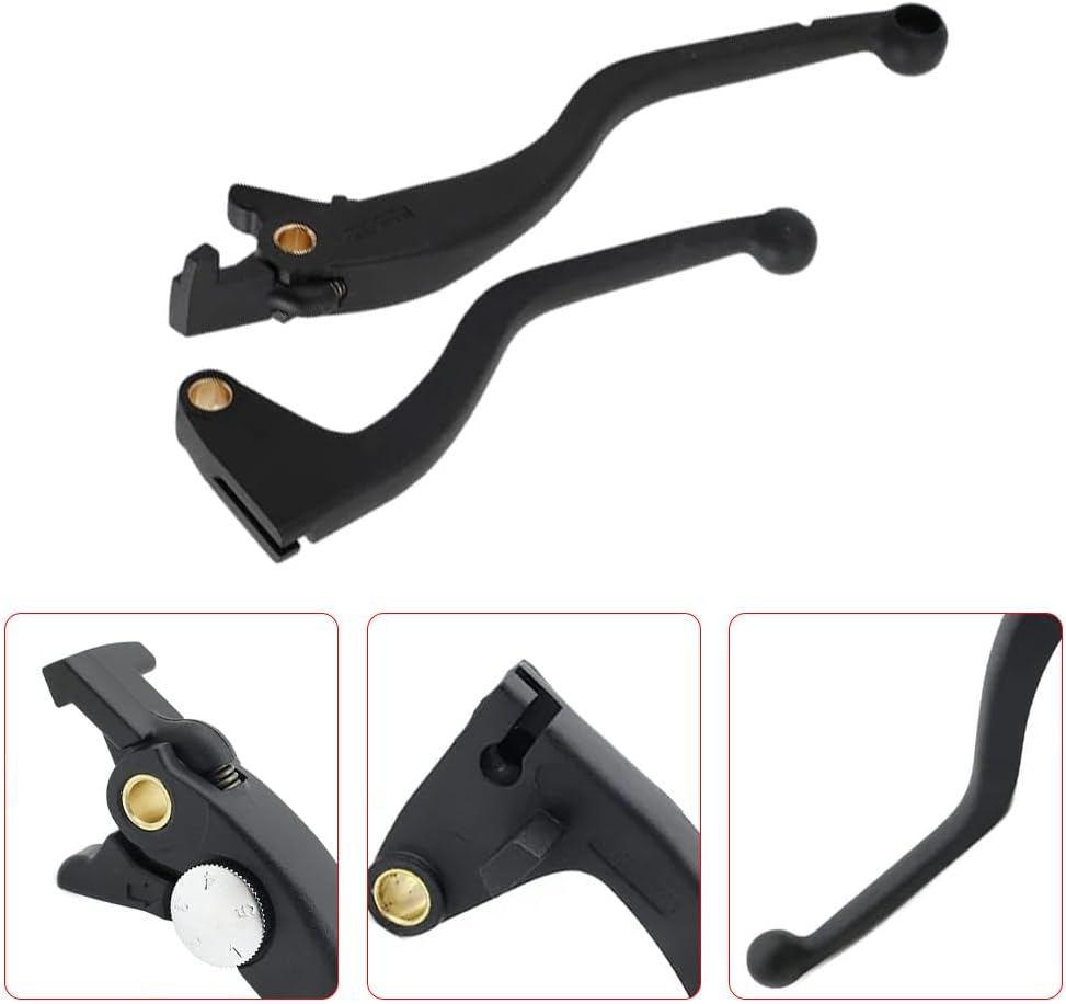 Riloer Brake and Clutch Lever Set, Motorcycle Parts, Motorcycle Clutch and Brake Levers, Compatible with Triumph Trident 660 2021-2023, Black 2PCS