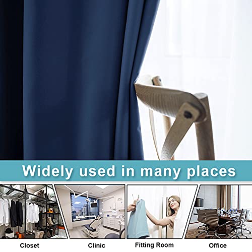 Image of RYB HOME Blackout Curtains 96 inches Long Thermal Insulated Energy Efficient Drapes Privacy Wall for Bedroom Dining Room Living Room, W60 x L96 inches, Navy Blue, 1 Panel