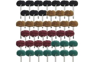 Rocaris Rotary Tool Accessories 40-Pack Buffing Polishing Wheel Set with 1-Inch Abrasive Wheels
