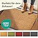 KARAT Fußmatte für Außen und Innen, 60x90 cm Natur XXL-Höhe 24mm, extra Dicke Türmate aus Kokos, Schmutzfangmatte, Kokosmatte mit Rutschfester Rückseite für Haustür, Eingang
