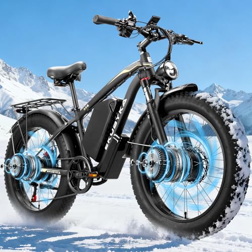 Ekellaka 5000W Dual Motor Electric Bike for Adults, 48MPH Fast