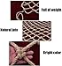 MBTY Rope Net for Birds, Child Protection Safety Net Treehouse Climbing Netting Heavy Duty Cargo Net Hemp Rope Net Grid 12cm Playground Swing Balcony Playset Railing (Size : 11m(33ft))