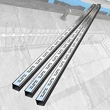 3 Pack Slim Channel Drain Kit with Metal Grate, Driveway Drainage Channel Systems Heavy Duty Trench Drains for Concrete/Yard/Patio/Garage, Stainless Steel5x3cm/1.9x1.1in