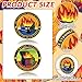 Soulchen 12 Pcs Dumpster Fire Challenge Coins Dumpster Fire Desk Accessories Coworker Go Away Token 1.57'' Medallion Coins Double Sided Staff Appreciation Gift for Employee Firefighter