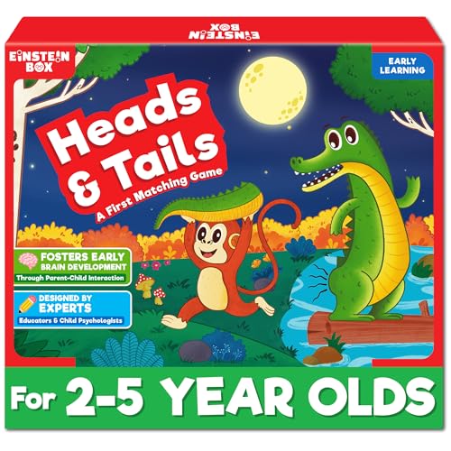 Image of EINSTEIN BOX Heads & Tails Board Game for Kids 2-5 Years Old | Learning & Education Toys|
