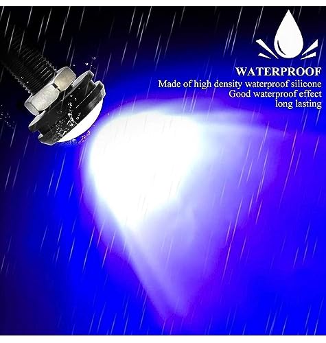 Image of AUTO MT 2PC /SET 18mm Eagle Eye LED Lights 9W DRL Daytime Running Lights Backup Reversing Parking Signal Automobiles Lamps (2PC BLUE 9W Eagle Eye Led Lights)