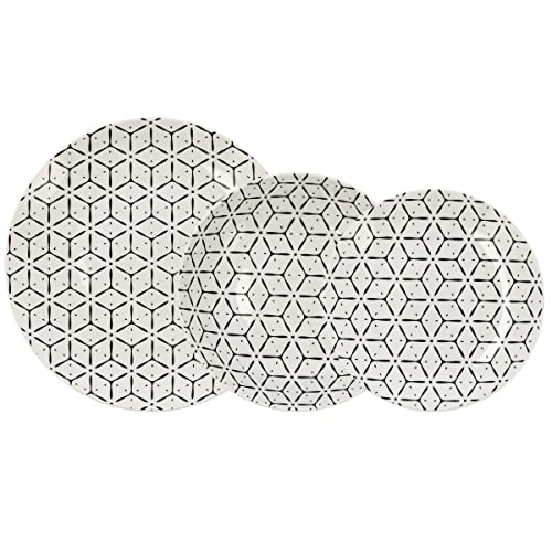Quid Creativa Vajilla Porcelana 18 Piezas - 6 Personas
