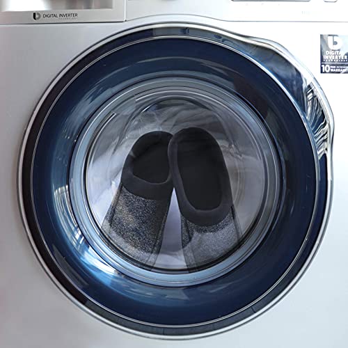 Ultraideas Men's Nealon Moccasin Clog Slipper, Slip On Indoor/Outdoor House Shoes(Black/Gray, 11-12) #TOP5