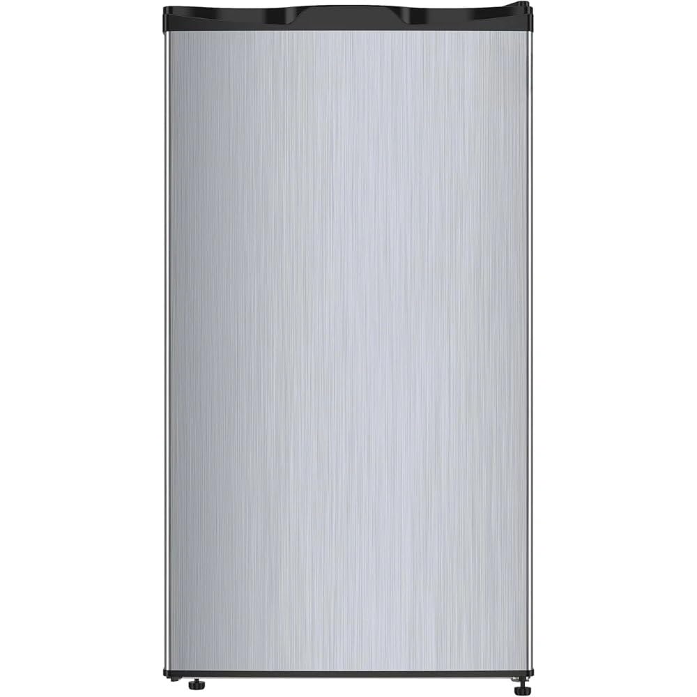 Chaleur 19" Single Zone Mini Fridge Beverage Refrigerator Solid Door Outdoor 126-Can, 3.2 Cu.Ft Mini Fridge, Summer Kitchen BBQ Bar Cooler, LED Light, 34-64°F, Adjustable Shelves – Silver on Fridge.com