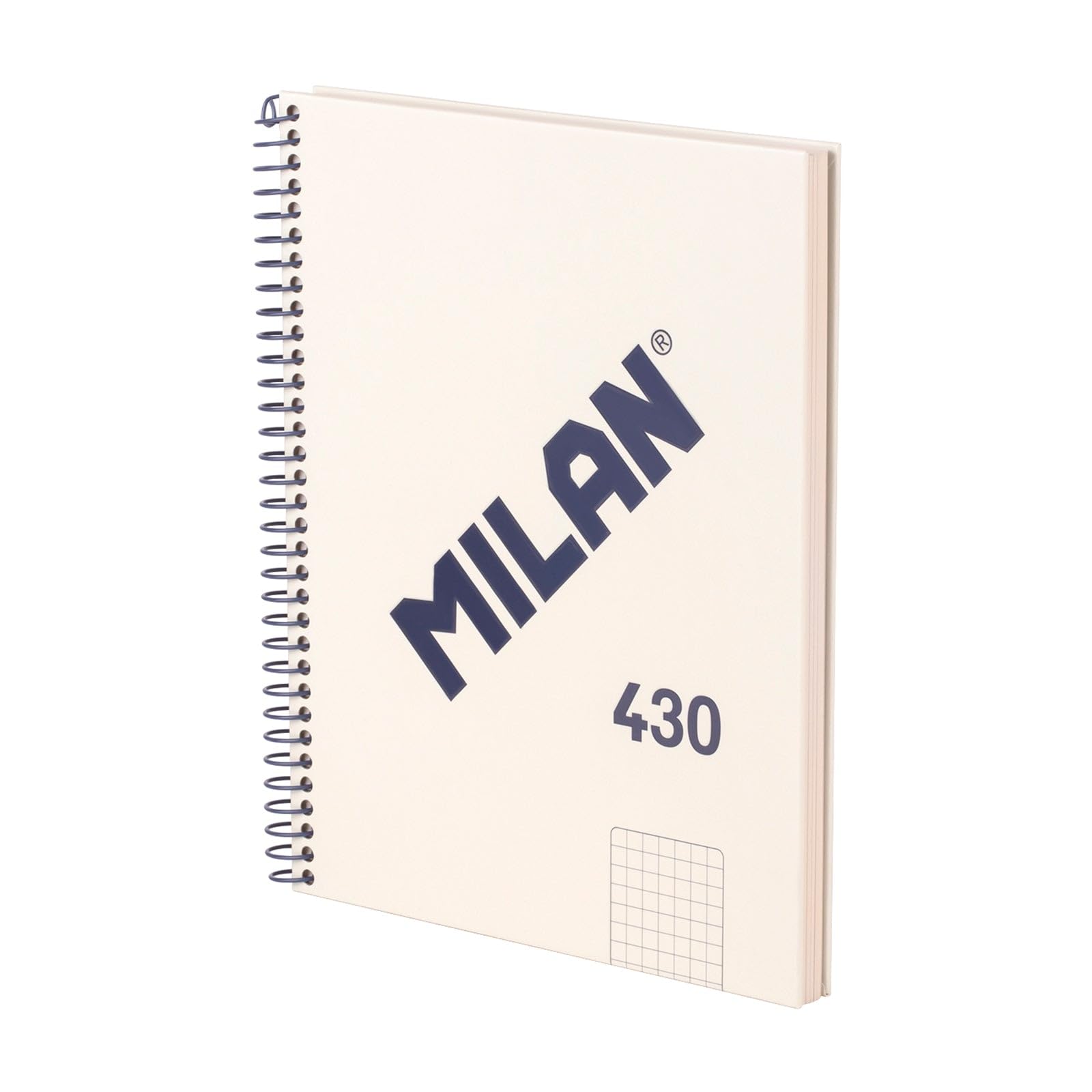 MILAN® A5 Hardcover Notebook 5x5mm Squared 80 Sheets 95gsm Collection 430 Beige