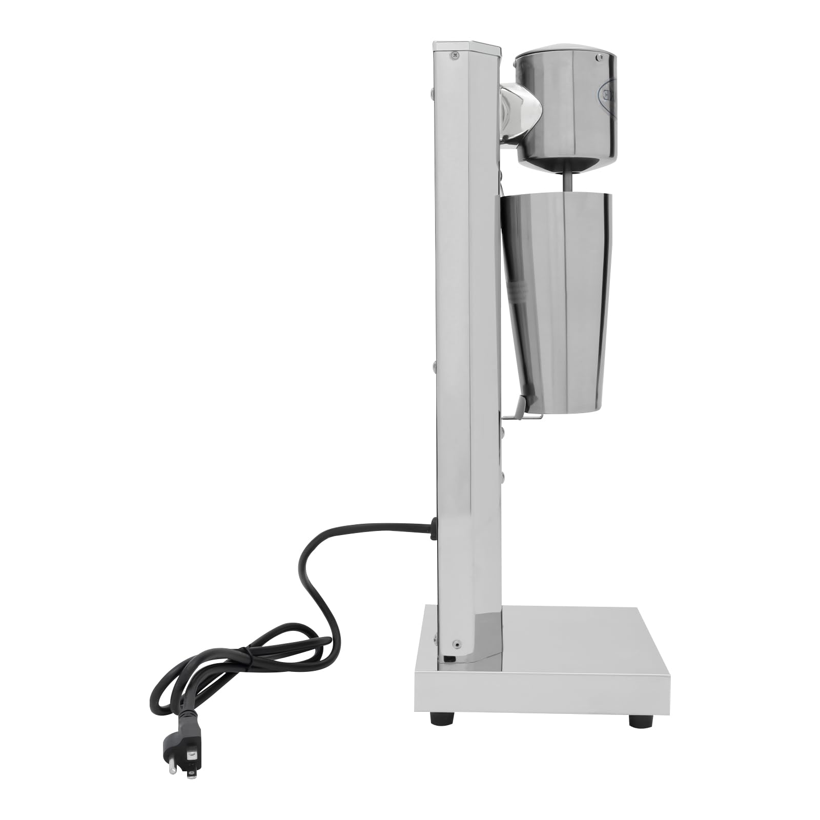 Milchshake Mixer,180W Drink Mixer,Elektrische Milchshakemaschine Edelstahl Standmixer Eiweiß Shaker Mixer mit 650 ml Becher Milchshaker für Smoothies, Cocktails, Milchshake - 18×18×53cm