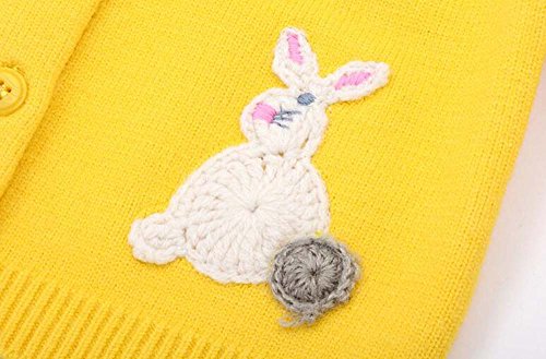 Girl's "Cartoon Animals" Cardigan Knitted Sweater4