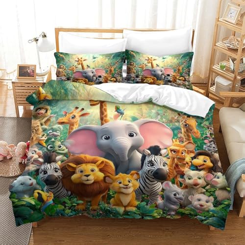 Housse de couette camping style vintage parure douce pour amoureux de nature