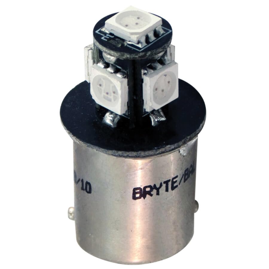 Bryte 1210663 Lampadina Bau15S 5 LED Canbus Ry10W, Arancio, 2 Pezzi