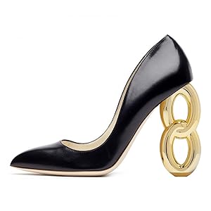 Amazon.com | XYD Women Metal High Heel Gorgeous Closed