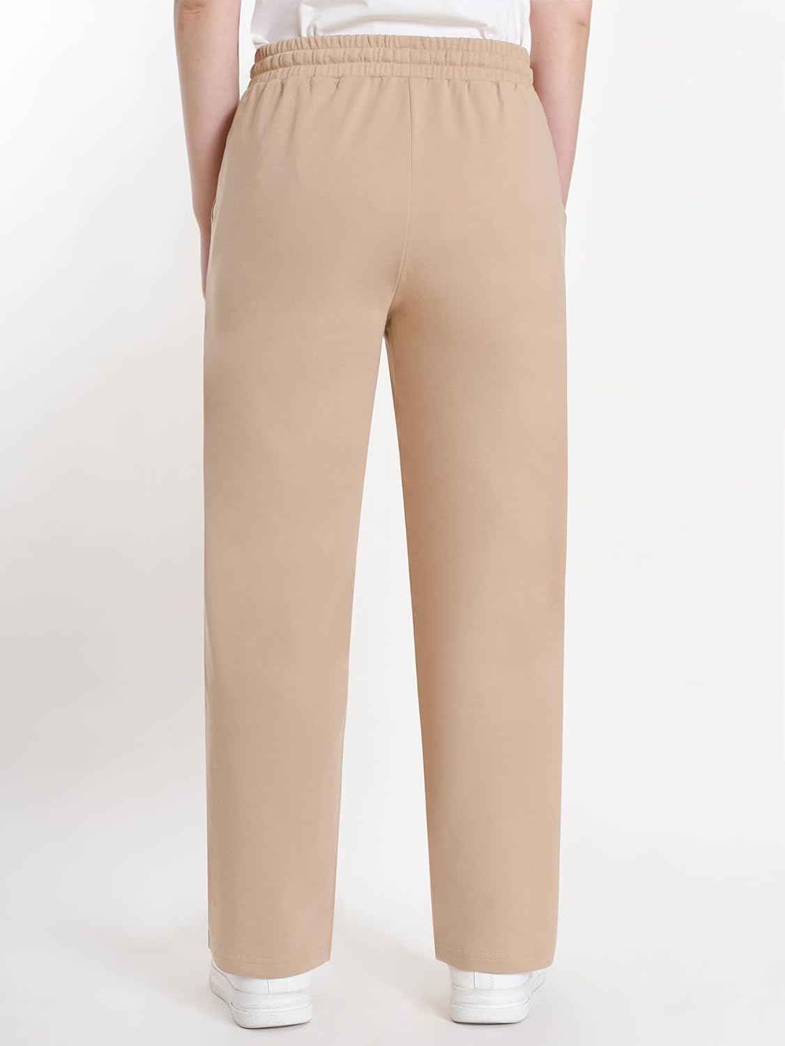 Latuza Women's Petite Lounge Pants Straight Leg Cotton Pants - Image 2