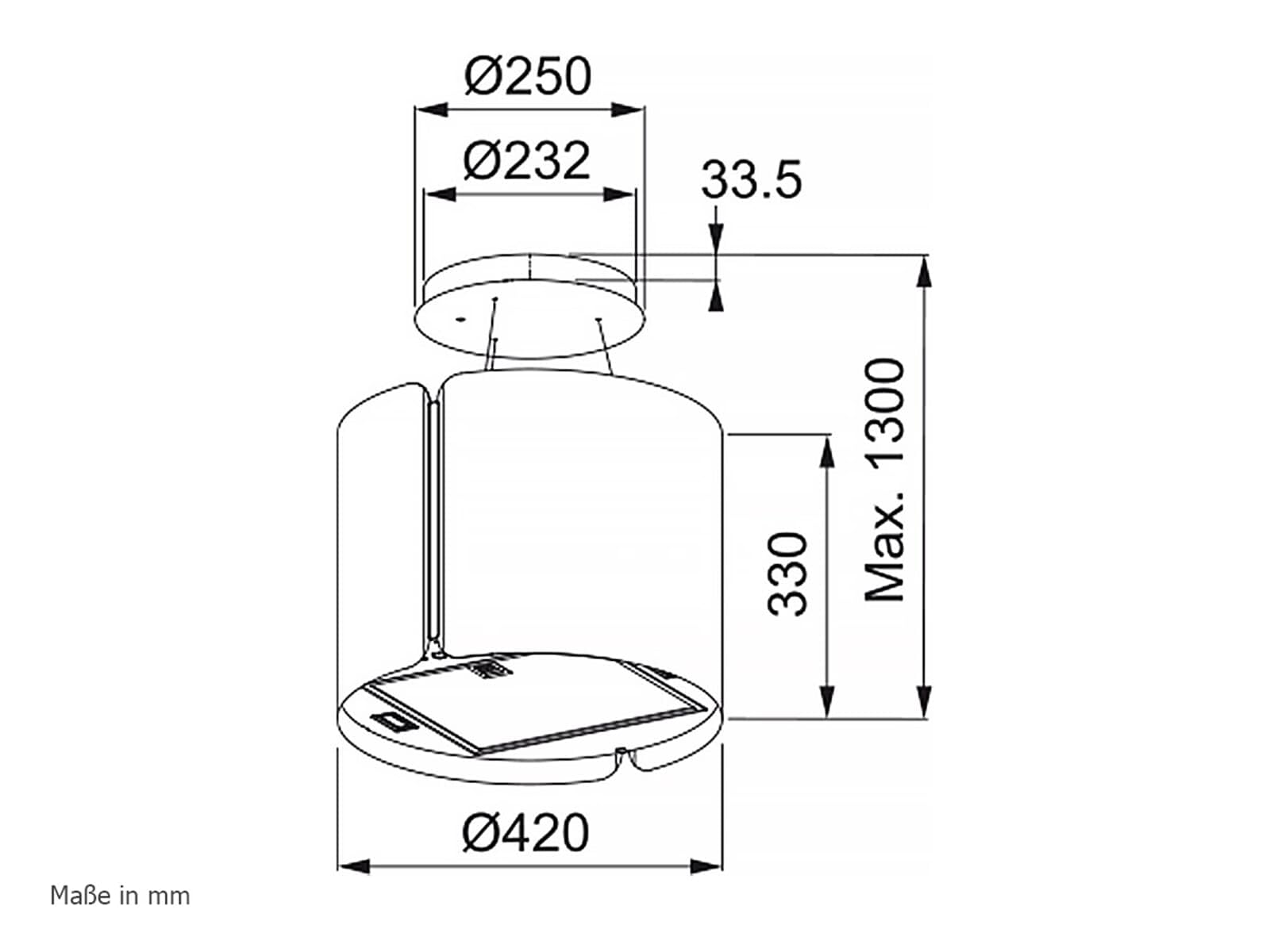 Franke 345.0654.932, Dunstabzugshaube Smart (FSMS F42 WH MATT), Matte white