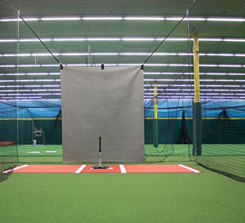 5 x 6 Heavy Duty Vinyl Baseball Batting Cage Backstop - (Gray)