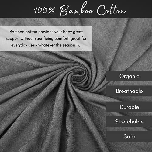 image for BABY BLISS Bamboo Baby Carrier Wrap for Newborns and Toddlers up to 35