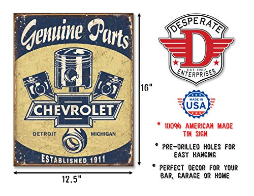 Chevrolet Pistons Metal Sign #TOP1