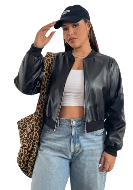 Crop Jacket,Classic Leather Jacket,Ladies' Slim Fit Leather Jacket,Women's Genuine Leather Jacket,Crop Leather Jacket with Pockets, Crop Leather Jacket For Women,Jacket10.-picture-57