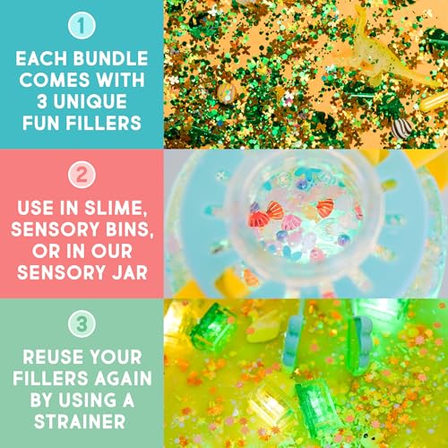 Image of Glo Pals Fun Fillers 3 Pack Sensory Play Accessories - Sensory and Mini Toys for Kids - Bulk Party and Little Toys for Sensory Bins, Gift Bag Stuffers, and Party Favors - Zoo Crew
