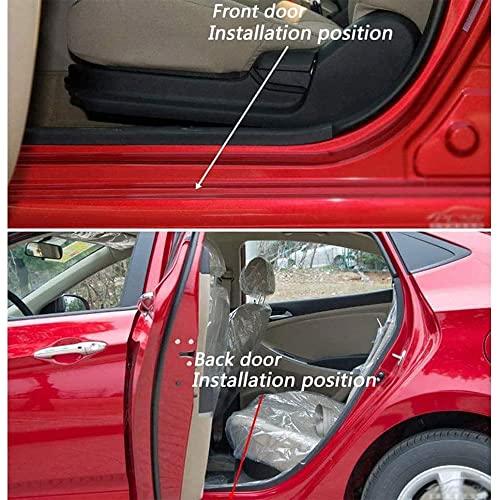 4 Pezzi Auto Acciaio Inox Battitacco Soglia Porta