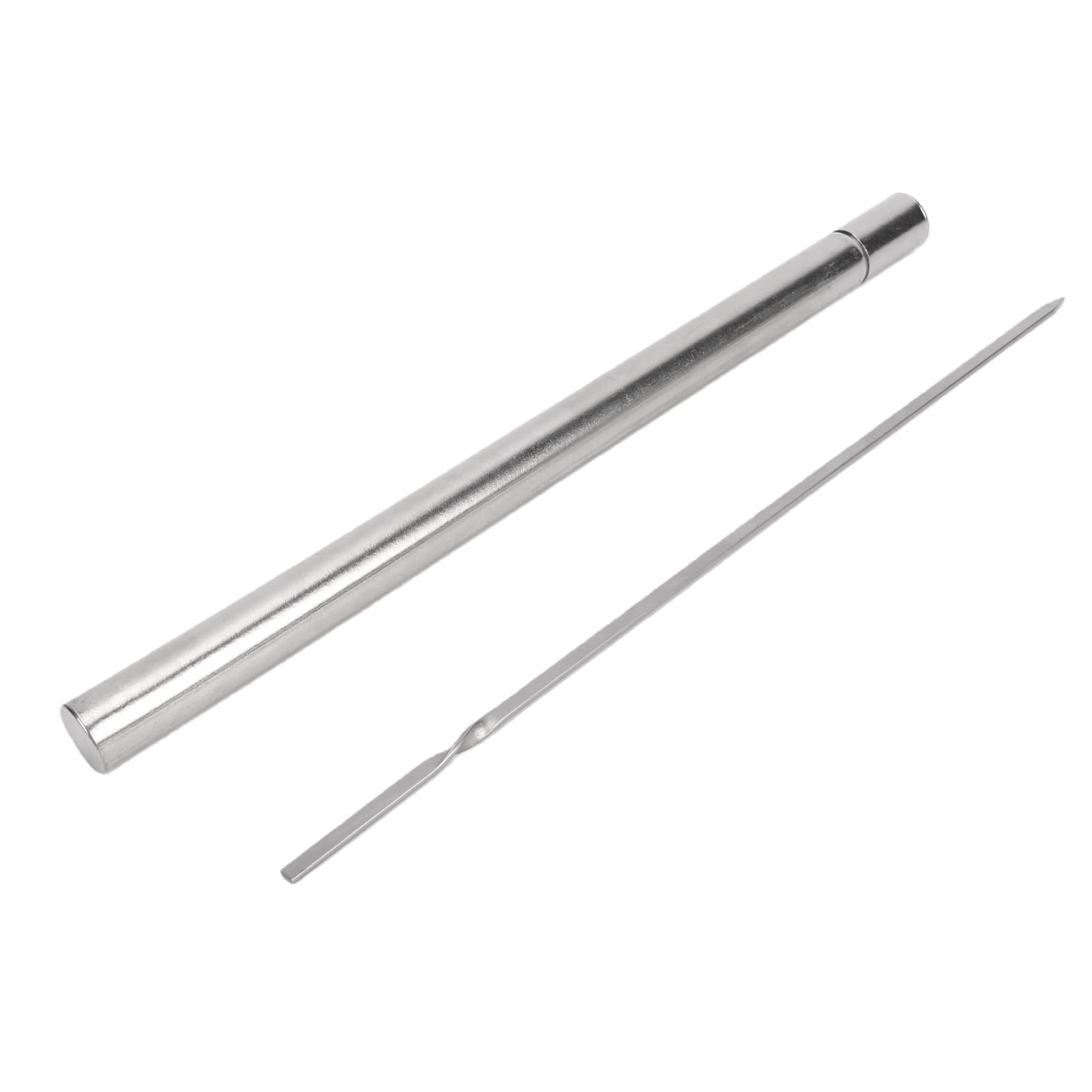 Pinchos para Barbacoa Ti, Palos Portátiles Ligeros y Duraderos para Cocinar Al Aire, Paquete de 10 (300 mm)
