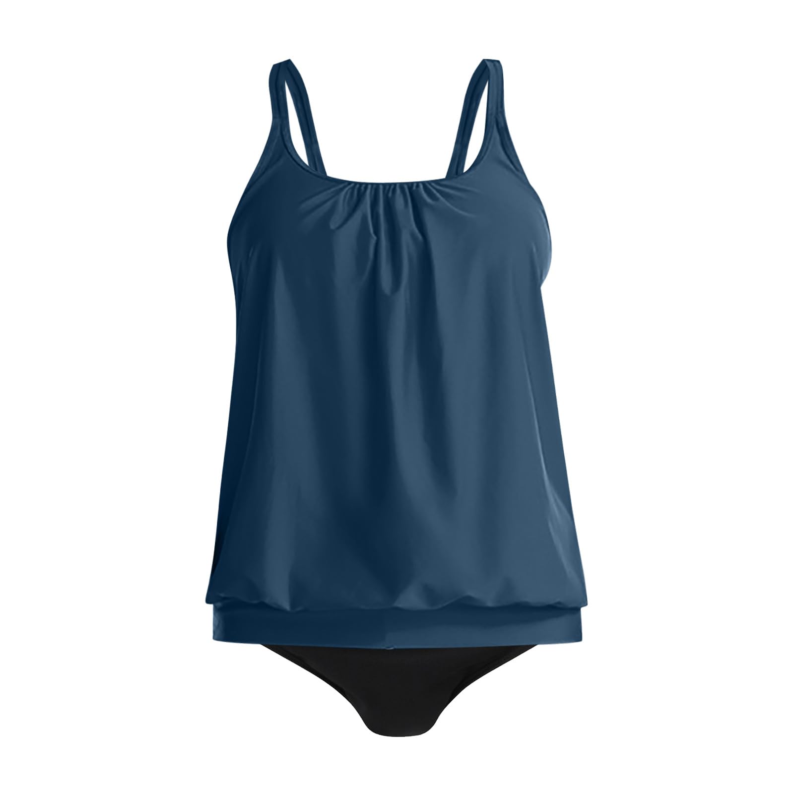 Costume da bagno estivo da donna 2026 Push Up a Vita Alta in Due Pezzi Tankini Set Reggiseno Imbottito Costumi Top Pantaloncini Comode Taglie Forti Costume Bagno Donna Spiaggia Mare Sportivo Swimwear