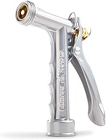 Gilmour Full Size Zinc Pistol Grip Hose Nozzle with Threaded Front - Durable Metal Spray for Gardening & Cleaning