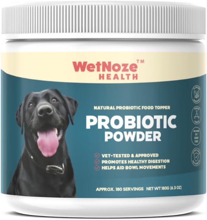 Probiotics for Dogs Digestive Health (Chicken & Bacon) - Dog Probiotic Powder Relieve Diarrhea, Constipation, & More - Dog Calming Treats – Maximum-Strength Dog Digestive Support