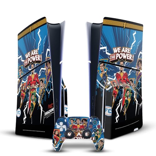 Skin de protection PS5 Slim Disc autocollant déco Shazam Fury of the Gods