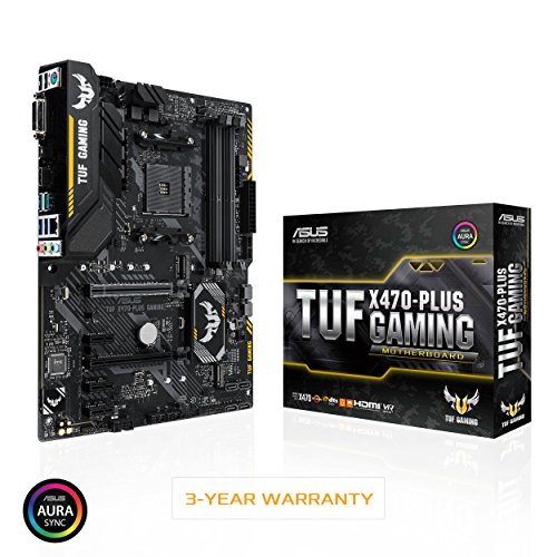 ASUS TUF X470-Plus Gaming AMD Ryzen 2 AM4 DDR4 HDMI DVI M.2 ATX