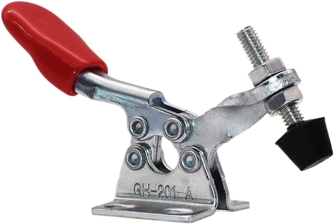 Toggle Clamps GH-201 / GH-201-A M4 Screw Fast Locking Lever Fastener Hand Tool Universal Quick Clip Vertical Fixture Horizontal Clamp 100pcs(GH-201-A)