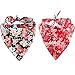 KZHAREEN 2 Pack Dog Bandanas Triangle Bibs Scarf Accessories Japanese Style