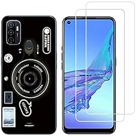 Pack Protection OPPO A53 / A53S : 2 Films Verre Trempé + Coque Fantaisie Novago