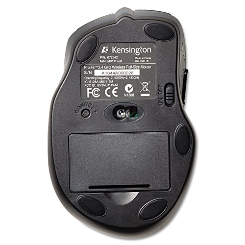 Kensington Pro Fit Full-Size Wireless Mouse (K72370US),Black/Silver by Kensington - Used condition - Image 2