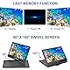 YOOHOO16.9’’ Portable DVD Player with 14.1’’ Large Swivel Screen, with Rechargeable Battery,Mobile DVD Player for Kids,Sync TV, Support USB SD Card with Car Charger(Black)