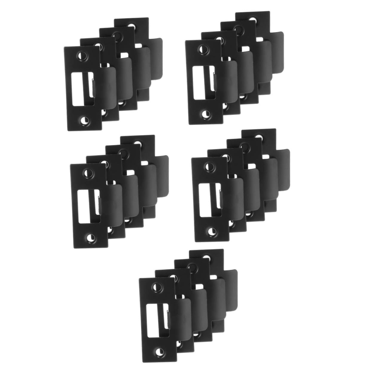 DOITOOL 5 Ensembles Bloc Came Gâche Attraper Porte Dessiner La Pince De Verrouillage À Bascule Extenseurs Plaque De Sécurité À Pêne Dormant À Clé Black Acier Inoxydable 4 Pièces * 5