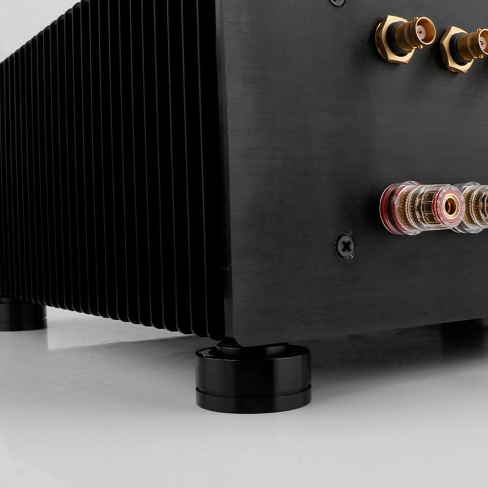 Bamberg 4 Pezzi HiFi Audio Speaker Stand Piedini Fever Amplificatore Lettore CD Treppiede Altoparlante Antiurto Piedino Sfera in Acciaio