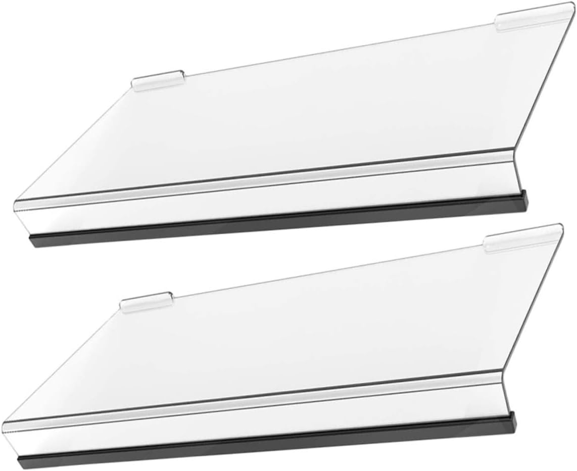 2pcs Acrylic Keyboard Stand Elevated Display for Desk Tilted Keyboard Holder Nonslip Mat