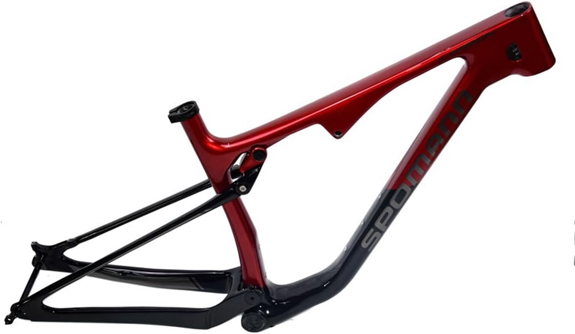 29er Full Suspension Mountain Bike Frame 15/17in Carbon Frame XC Soft Tail Disc Brake Frame 150mm Travel 12 * 148mm Thru-Axle Boost BB92mm(29 * 15in)