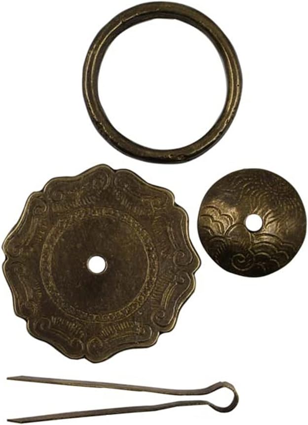 Retro brass head knocker,Gate Knocker Handle Pull Door Accessories Home Decor Metal Decorative Front door handle (Color : A)