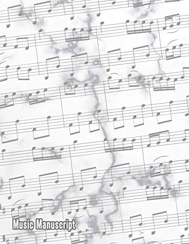 Music Manuscript: Blank Sheet Music Composition and Notation Notebook /Staff Paper/Music Composing / Songwriting/Piano/Guitar/Violin/Keyboard Journal (Large 120 Pages 8.5x11)