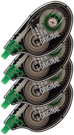 Tombow 68626 MONO Original Correction Tape, 4-Pack. Easy to Use Applicator for Instant Corrections