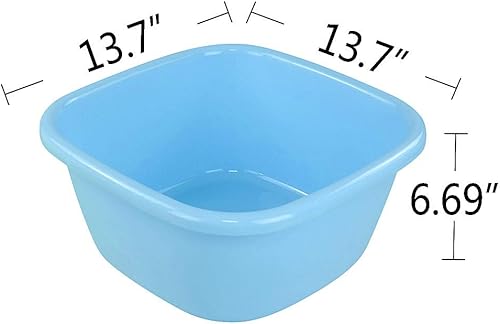 Miniatura 4 de Bandeja cuadrada de plástico, lavabo, 16 cuartos de galón, 3 paquetes