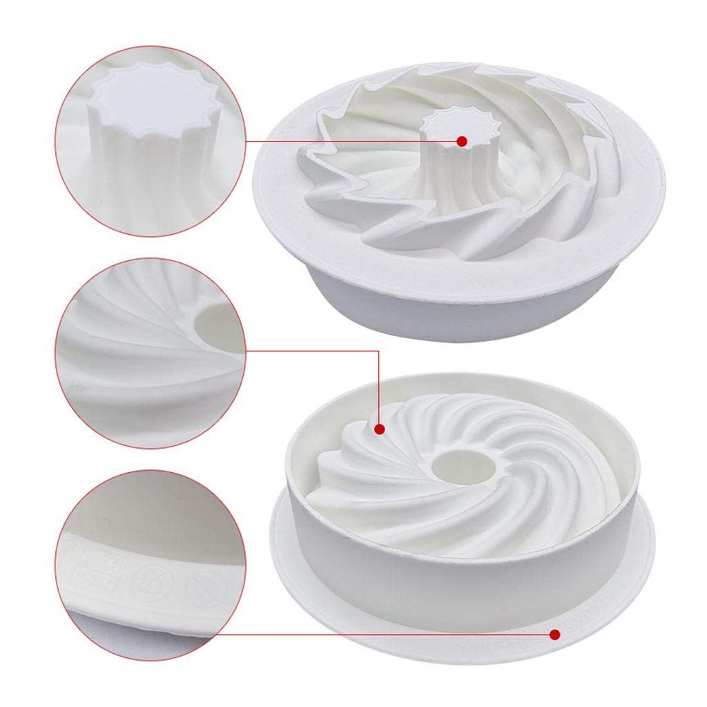 Runde Spiral-Dessert-Backwaren, Küche, Silikon, Kuchen, Küche, Esszimmer und Bar, Valentinstag Backen
