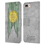 Head Case Designs Officially Licensed HBO Game of Thrones Tyrell Sigil Flags Leather Wallet Case Compatible with Apple iPhone 7 Plus/iPhone 8 Plus