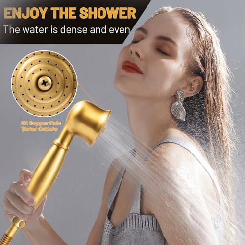 Soffione Doccia Bronzo Antico Telefono Classico